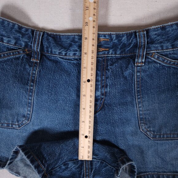 Vintage Old Navy Denim Jean Shorts Women’s Size 12 2-Button Y2K 2000s Style - Picture 6 of 12